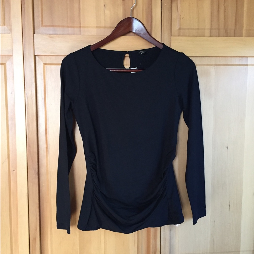 Talbots NWT black long sleeved top